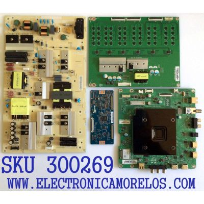 KIT DE TARJETAS PARA TV VIZIO / NUMERO DE PARTE MAIN 756TXJCB0QK019 / 715GA114-M03-B00-005Y / T-CON 55.65T55.C19 / 5565T55C19 / DRIVER LNTVII13ZXAB6 / 715GA159-P02-000-005G / FUENTE ADTVI1825AAT / 715GA120-P01-000-003M / MODELO M658-G1 LTCWYHNW